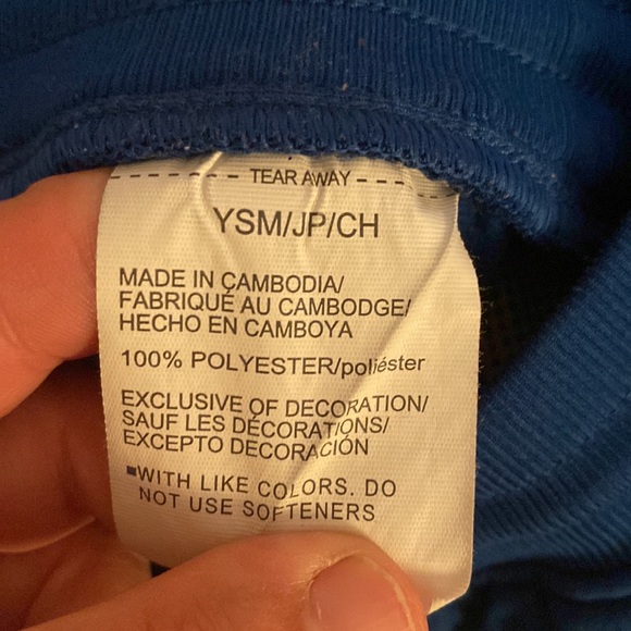 Royal blue under armor joggers- boys small - Picture 3 of 4